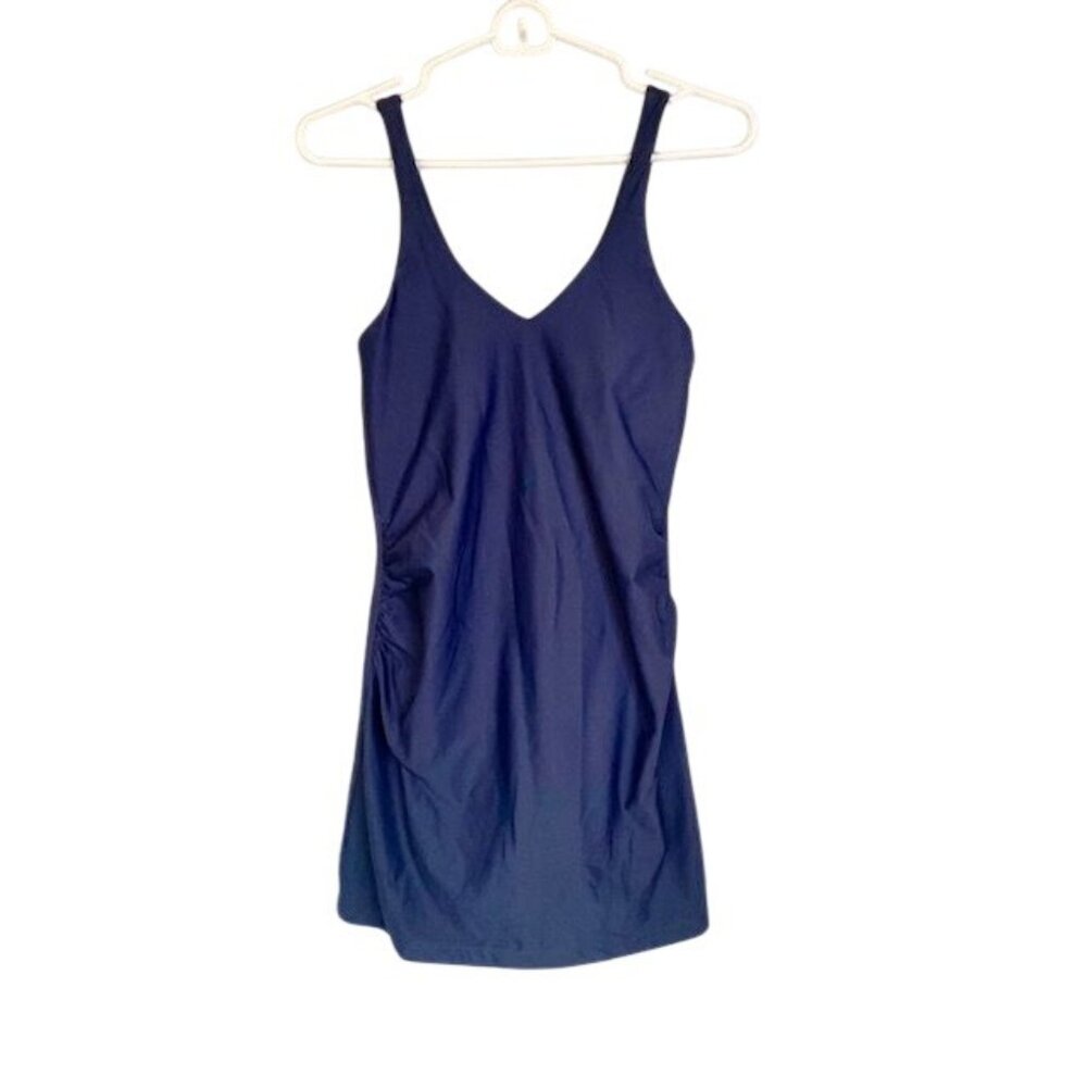 Old Navy Active Blue PowerSoft Athletic Dress Skort XS W/ Ruched Sides pocket